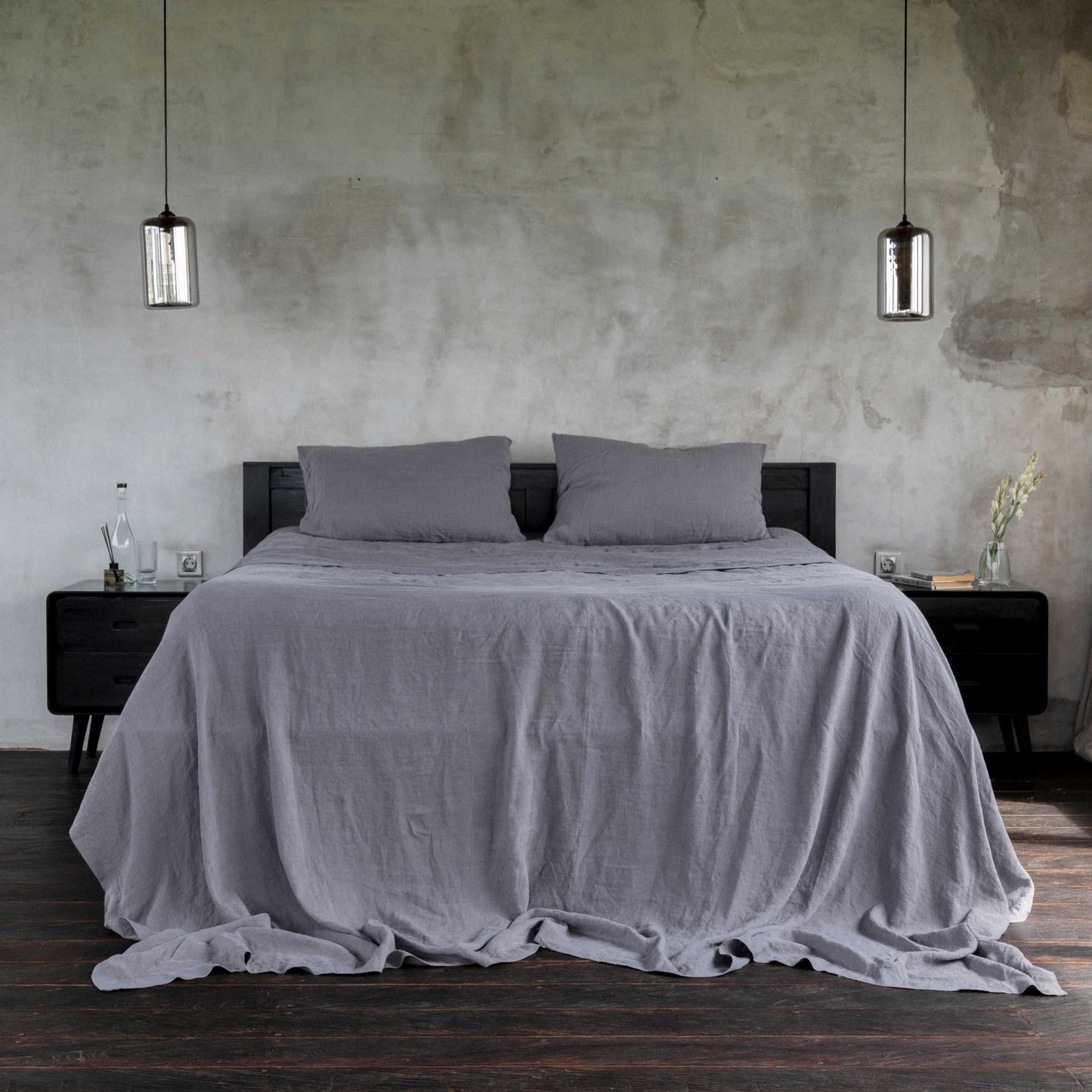 Linen Flat Sheet with Pillowcases | Linen Flat Sheet