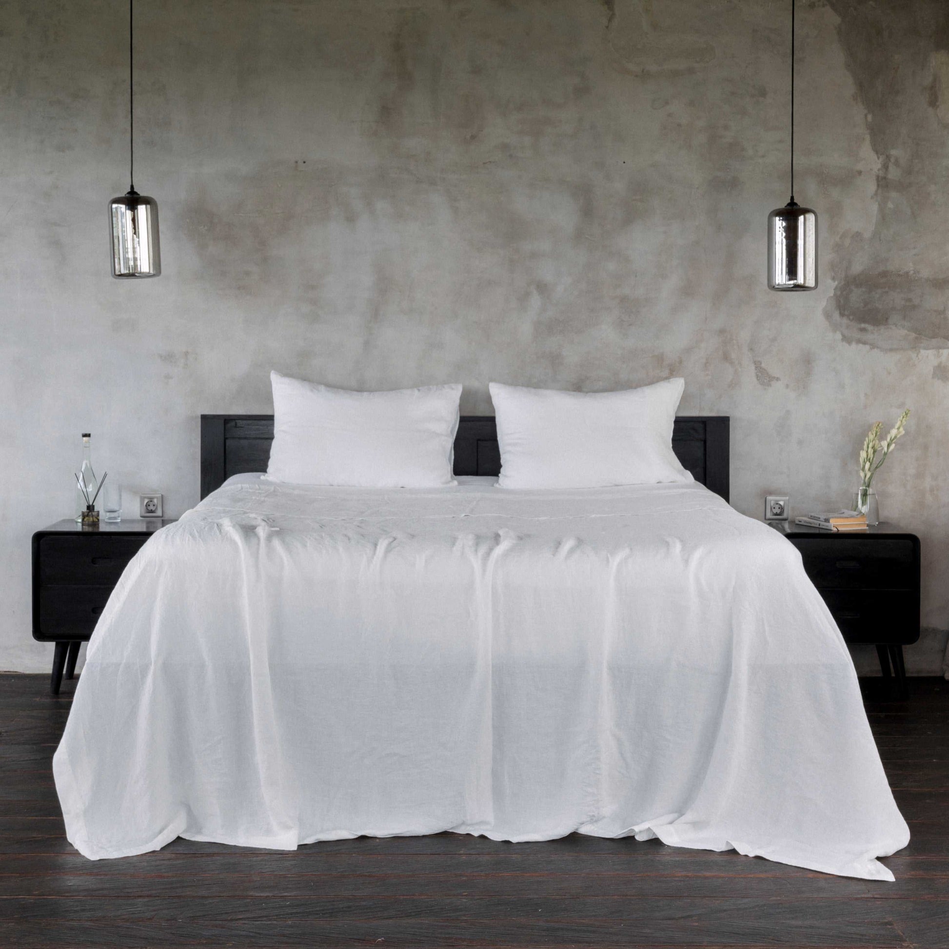 Linen Flat Sheet with Pillowcases | Linen Flat Sheet