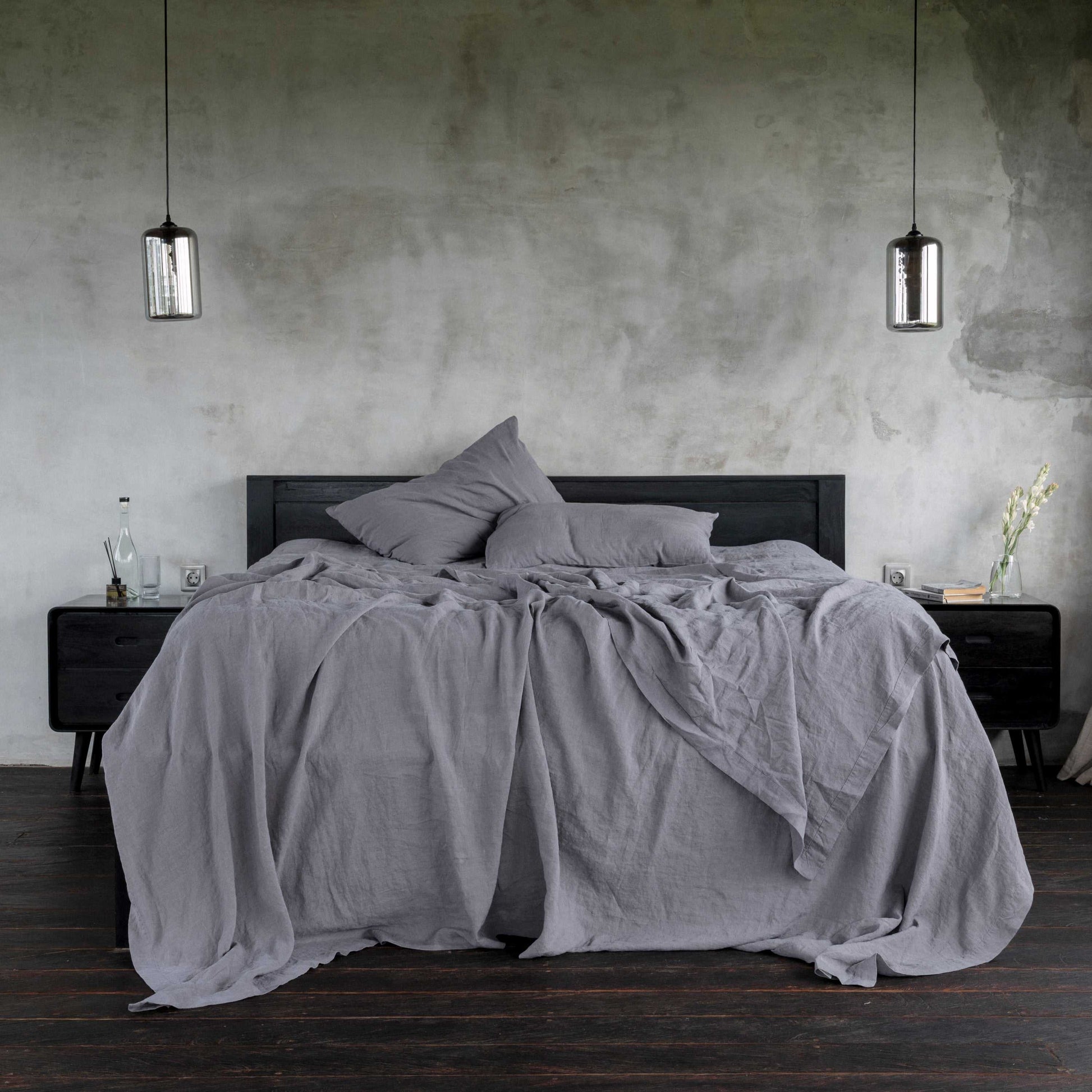 Linen Flat Sheet with Pillowcases | Linen Flat Sheet